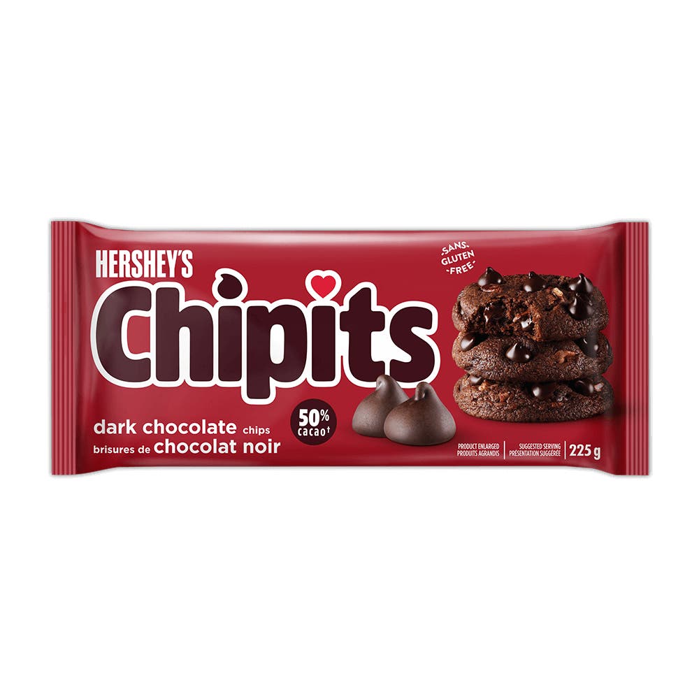 HERSHEY'S CHIPITS Pure Semi-Sweet Chocolate Chips, 270g bag