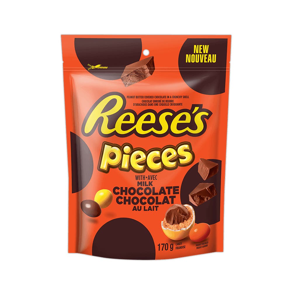 REESE'S PIECES Peanut Butter with Milk Chocolate Candy, 170g bag