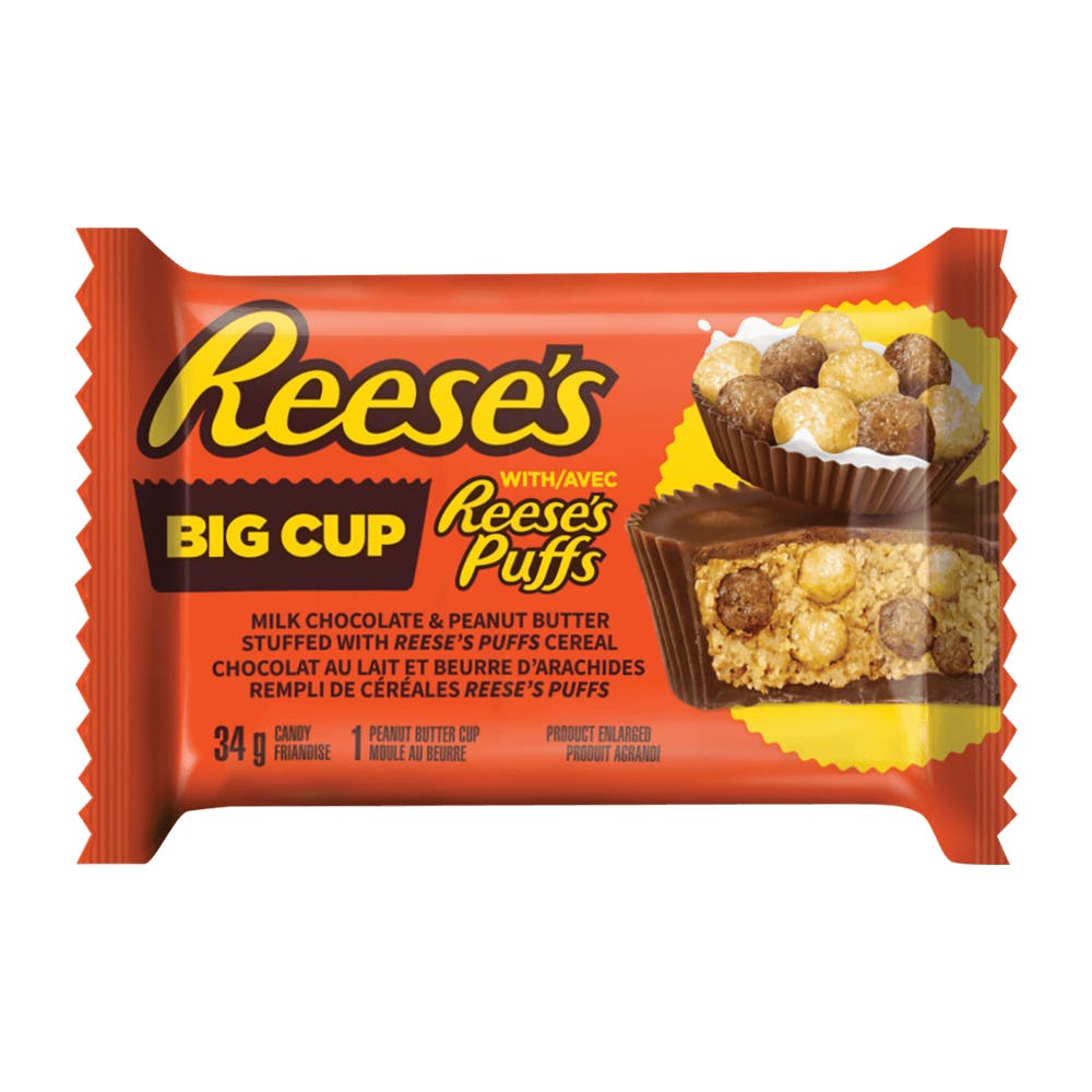 REESE'S BIG CUP with REESE'S PUFFS Milk Chocolate Peanut Butter