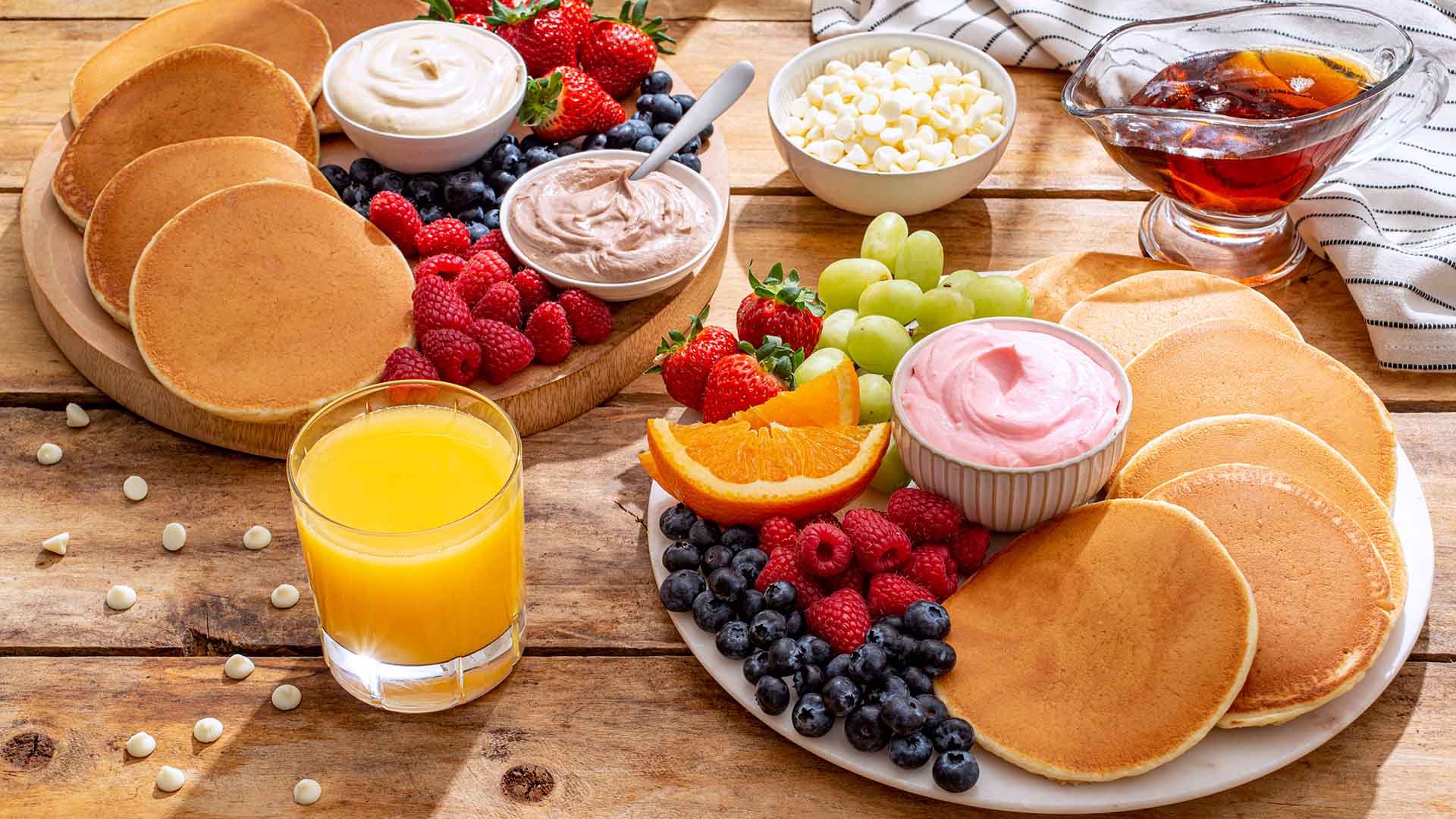 pancake breakfast board