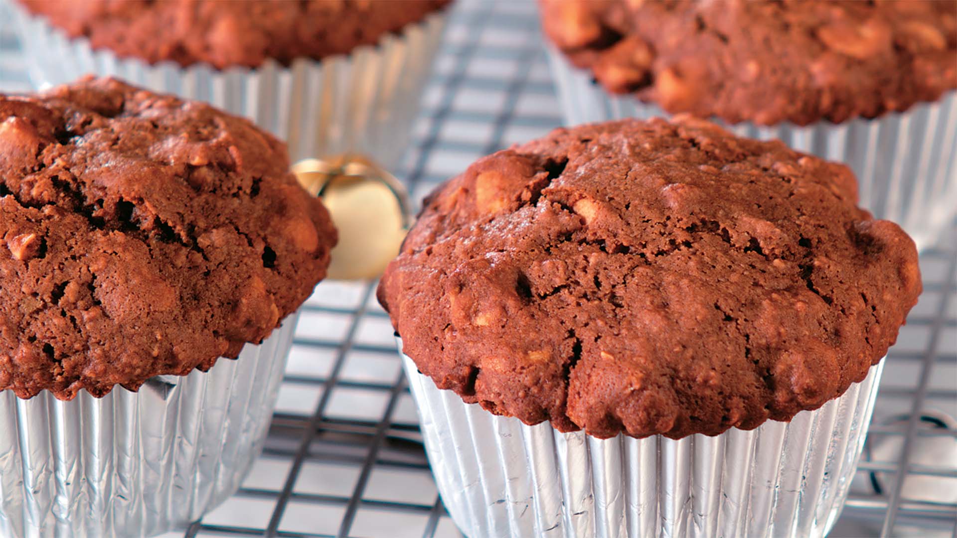 muffins au fudge et aux brisures de beurre d arachides