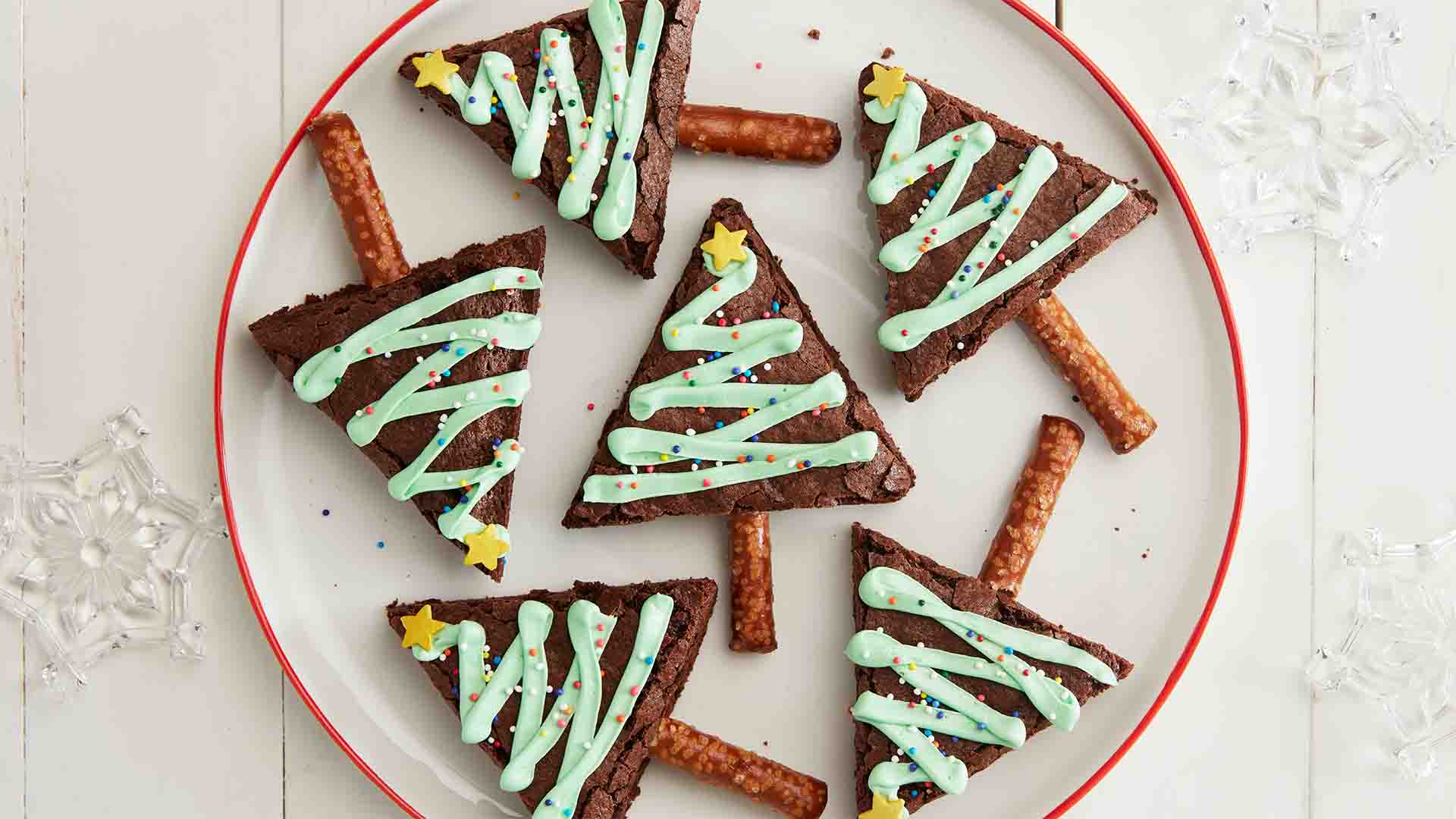 Brownies sapins de Noël - Recette de cuisine